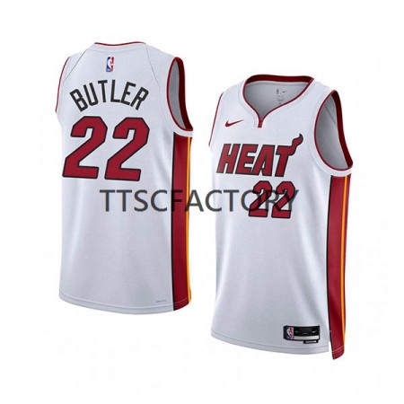 Maglia NBA Miami Heat Jimmy Butler 22 Nike 2022-23 Association Edition Bianco Swingman - Uomo